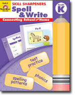 Skill Sharpeners Spell and Write, Kindergarten