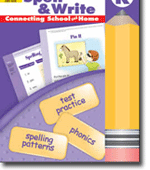 Skill Sharpeners Spell and Write, Kindergarten