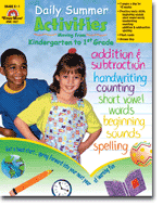 Daily Summer Activities, Moving from Kindergarden to First