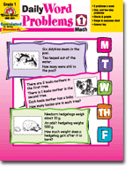 Daily Word Problems, Grade 1