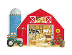 Thematic Floor Puzzle: Whats in the Big Red Barn?