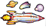 Bulletin Board Science Set: Big Rocket Ship