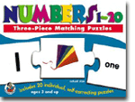 Games: 3-Piece Matching Puzzle - Numbers 1-20