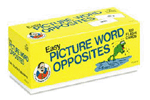 Phonics Flash Cards: Easy Picture Word Opposites