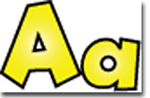 Yellow 4 Inch Fun Font Letters