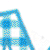 Blue 4 Inch Gingham Letters