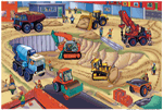 Galt Construction Site Giant Floor Puzzle