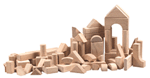 Hardwood Block Set (76 Piece Set)