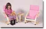FREE SHIPPING - Kiddie Rocker Chair Set - Pink