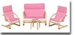 FREE SHIPPING - Kiddie Couch - Pink
