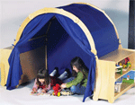Playhouse Hideaway Bookshelves
