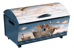 FREE SHIPPING - Noahs Ark Toy Chest