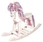 FREE SHIPPING - Pastel Pony Rocking Horse
