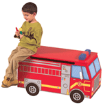 FREE SHIPPING - Fire Truck Toy Box