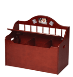 FREE SHIPPING - Spindle Toy Chest - Cherry