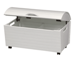 FREE SHIPPING - Toy Treasure Chest - White