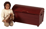 FREE SHIPPING - Toy Treasure Chest - Cherry
