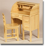 FREE SHIPPING - Jr Roll-Top Desk - Natural