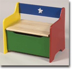 FREE SHIPPING - Moon And Stars - Toy Bench