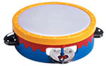 6 Inch Colored Tambourine