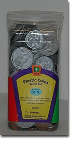 Plastic Mixed U.S. Coins