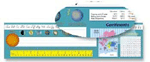 All-in-One Desk Plates: Contemporary Cursive, Intermediate