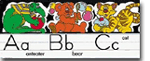 Alphabet Lines: Traditional Manuscript