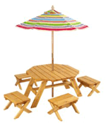 KidKraft Octagon Table Set