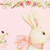 KidKraft Rosebud Rabbit Canvas Art Painting
