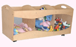 KidKraft See Thru Bins - Natural
