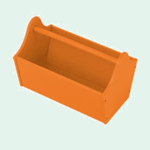 KidKraft Toy Caddy - Tangerine