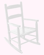 KidKraft 2-Slat Rocker - White