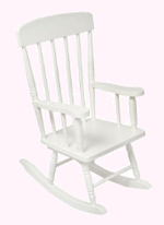 KidKraft Spindle Rocking Chair - White