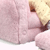 KidKraft Upholstered Rocker with Ottoman Set - Pink Chenille