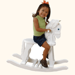 KidKraft Derby Rocking Horse - White