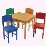 KidKraft Nantucket Table and 4 Chair Set - Primary