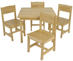 KidKraft Farmhouse Table and Four Chairs