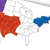Write-on-Wipe-off Desk Mats: US and World Maps