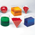 Clear Plastic Geometric Volume Set