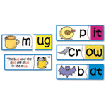 Funny Phonics Puzzle Cards: Two - Letter Word Endings