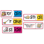 Funny Phonics Puzzle Cards: Three - Letter Word Endings
