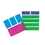 Overhead Rainbow Fraction Deluxe Squares