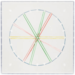 24 - Pin Circular Transparent Geoboards: 7.25