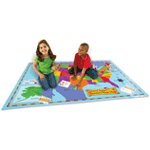 United States Treasure Hunt Map Activity Mat