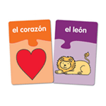 Tarjetas rompecabezas en espanol (Spanish Vocabulary Puzzle Card Set: Beginner)