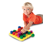 Stacking Shapes Pegboard