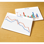 Write - on/Wipe - off Math Graphs Desk Mats