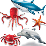 Giant Inflatable Ocean Life Set
