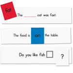 Tabletop Pocket Chart Card Set: Simple Sentences Cards