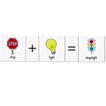 Compound Word Equations Pocket Chart Cards